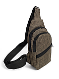 Барсетка-слінг на груди месенджер Унісекс/Cумка спортивні для через плече (ОПТ), фото 2