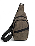 Барсетка-слінг на груди месенджер Унісекс/Cумка спортивні для через плече (ОПТ), фото 3