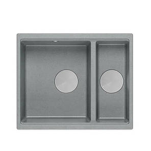 Кухонна мийка Quadron LOGAN 150 HCQL5646U5-BS_I Граніт Срібний камінь/Нержавіюча сталь, фото 2