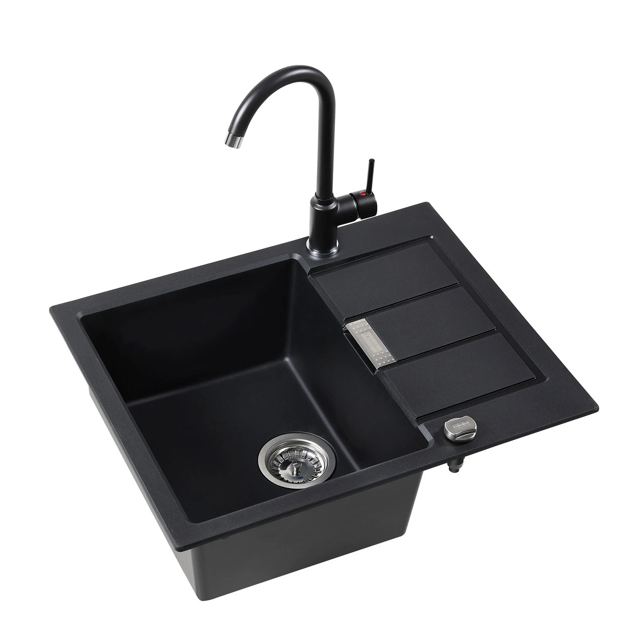 Мийка Franke Sirius 2.0 S2D 611-62 Онікс + змішувач Pola Онікс