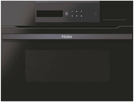 Електрична парова піч Haier I-Message Steam 4 HWO45NM4SXB1Q з конвекцією Чорна, фото 1