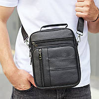 Чоловіча сумка-барсетка шкіряна через плече з ручкою Bexhill TM-83939