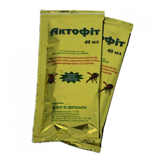 Биопрепарат для защиты растений от колорадского жука, клещей Актофит - фото 1 - id-p278481614