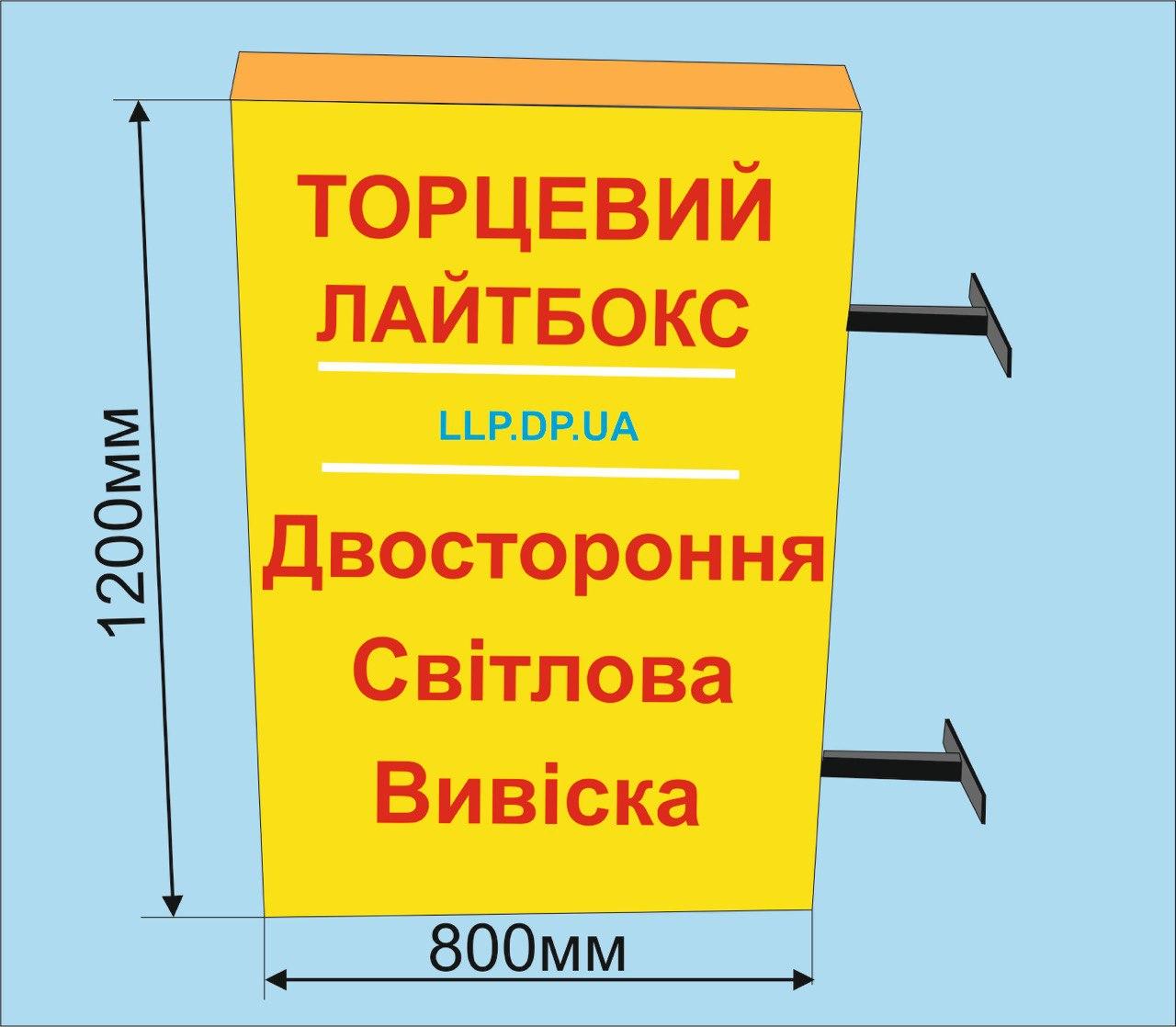 Торцевий лайтбокс 1200х800 мм