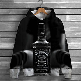 Толстовка-кенгуру (толстовка) з 3D принтом Джек Деніелс Jack Daniel's 04