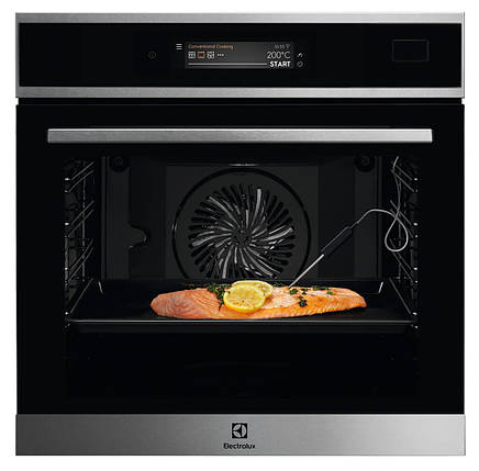 Електрична парова духова шафа Electrolux EOC9P31WX SteamCrisp Конвекція Срібно-чорний, фото 1