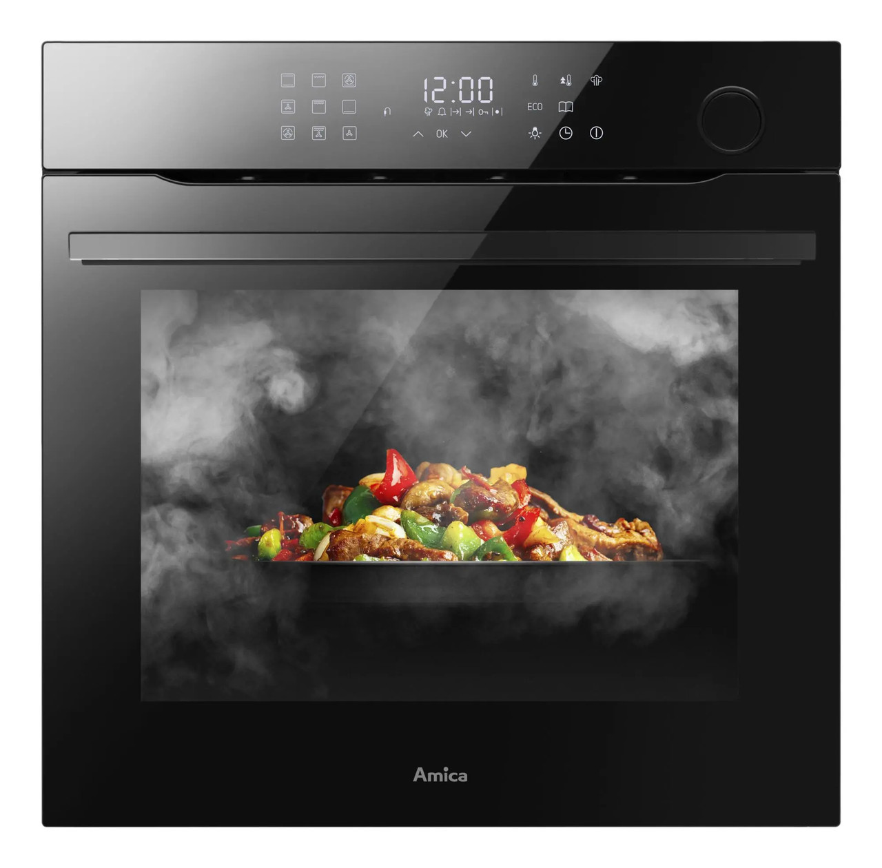 Електрична парова духовка Amica ED97599BA+ X-TYPE STEAM Конвекція Чорна