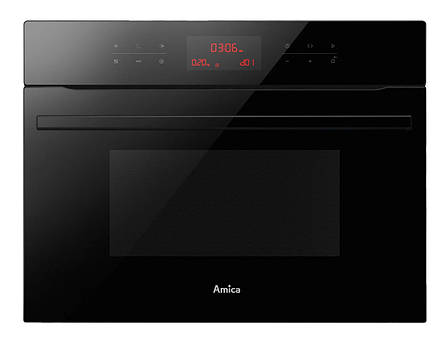Духова піч з мікрохвилями Amica AMMB44E2GCB X-Type Конвекція Чорний, фото 1
