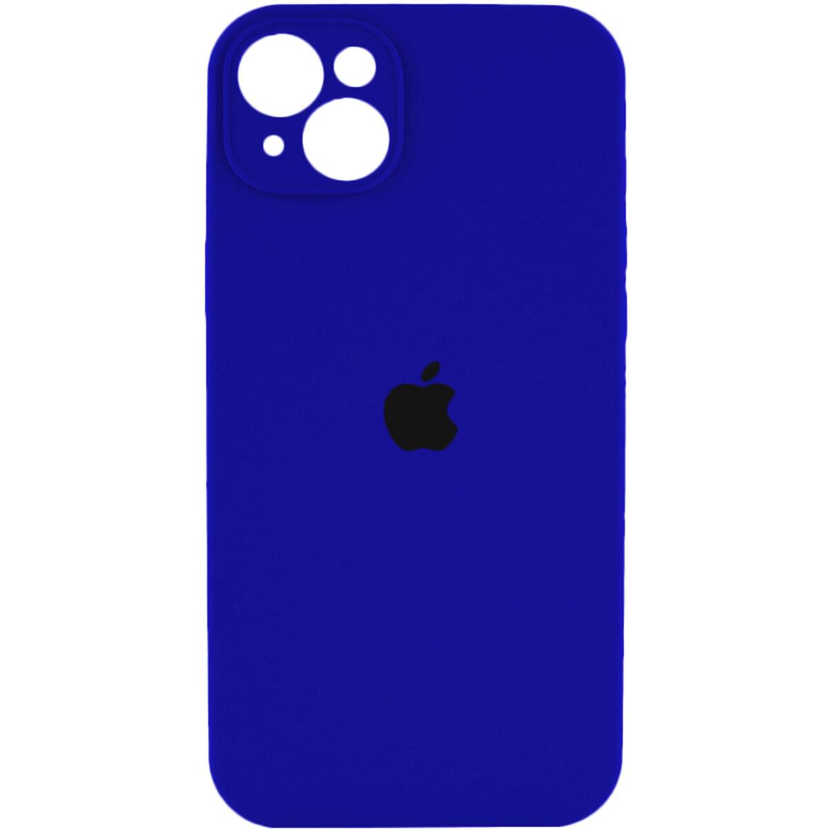 Силіконовий чохол з закритою камерою для iPhone 15 Shiny Blue