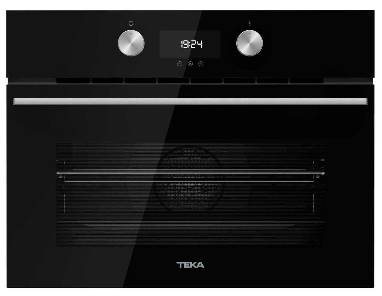 Духовка з мікрохвильовою піччю Teka HLC 8440 C Конвекція Чорне скло