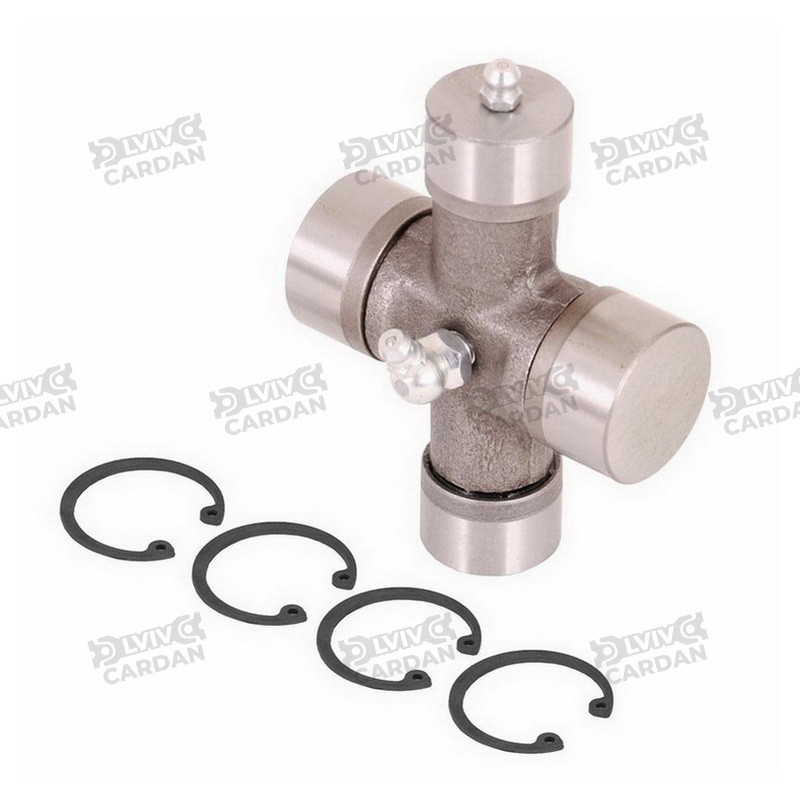 Хрестовина комбінована 27x94+32x76, ширококутнього шарніру, центр змазка с/г техн., UJ2732-1S (DSP)