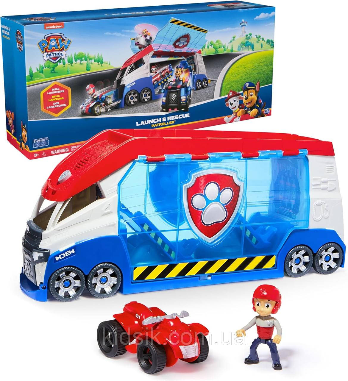 Патрулевоз Щенячий Патруль PAW Patroller with Vehicle Launchers Nickelodeon 2024, фото 1