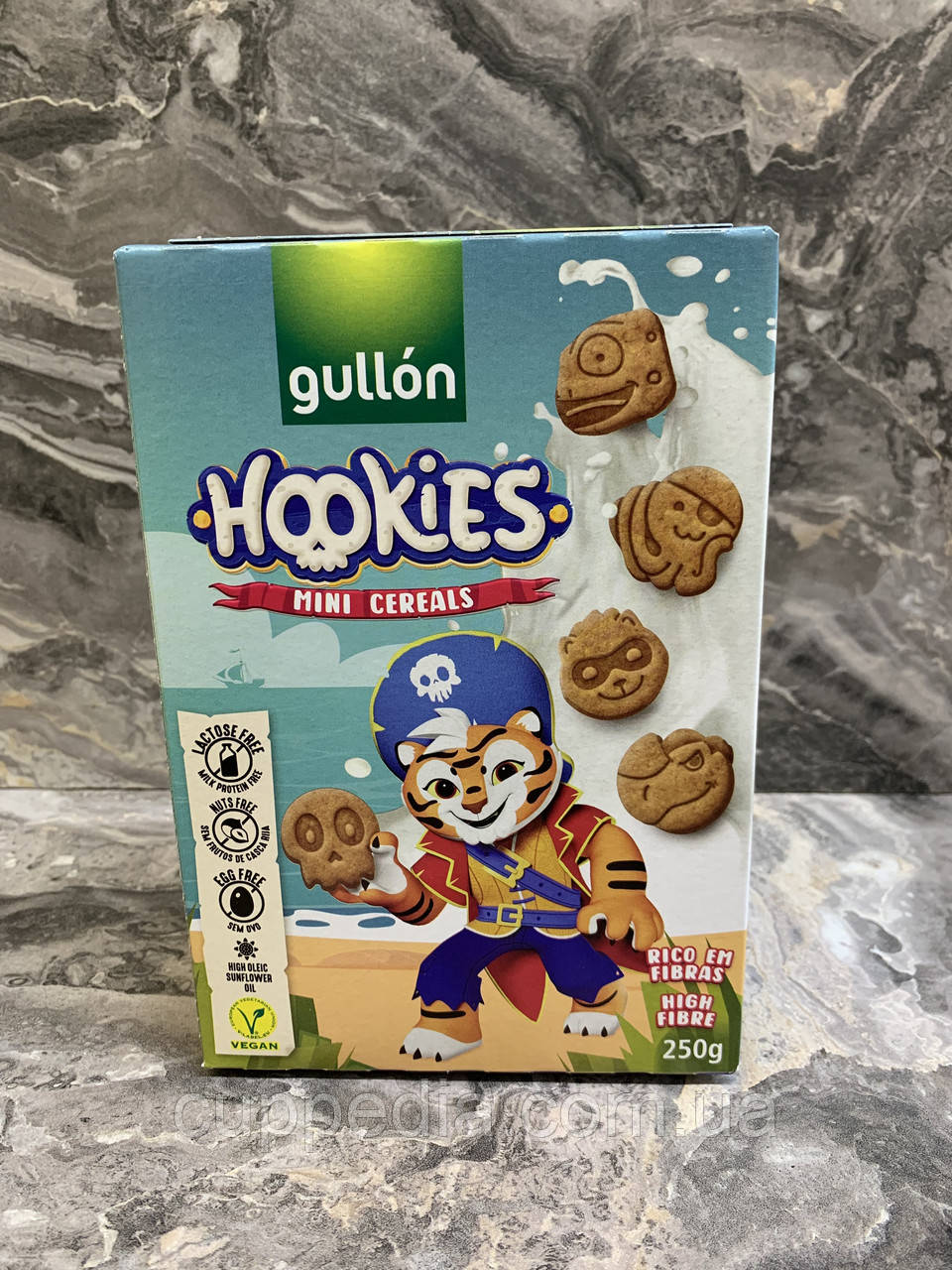 Дитяче печиво gullon Hookies mini Cereals без яєць, без горіхів, без лактози 250 грм