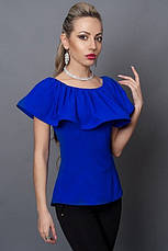 Класична стильна жіноча шифонова блуза, фото 2