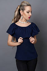 Класична стильна жіноча шифонова блуза, фото 3