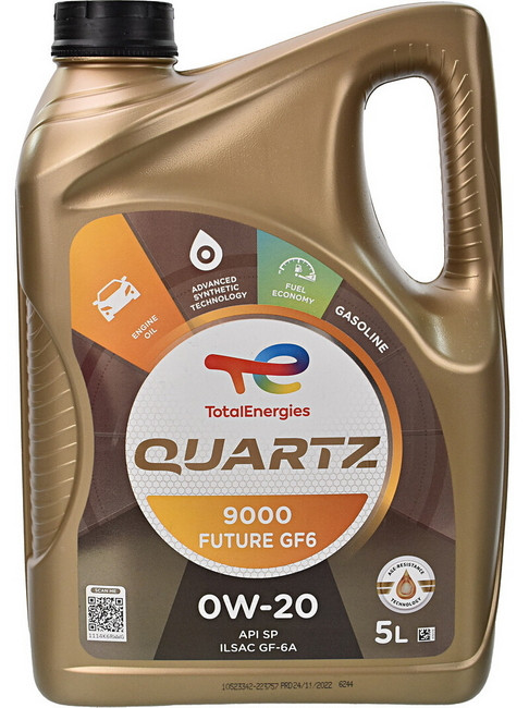 Моторне мастило Total Quartz 9000 Future GF6 0W-20 5 л., фото 1