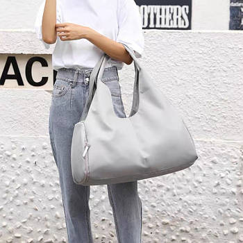 Сумка сіра спортивна дорожня на блискавці в різних кольорах Ares