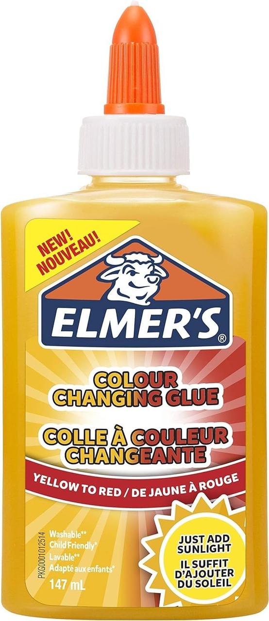 Клей Elmer's Color Changing Glue 147 мл Колір для створення Слайма Жовтий (01054)