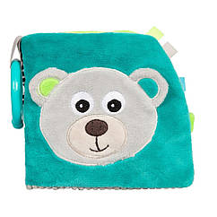 Іграшка-книжечка м'яка розвиваюча BEARS - сіра Canpol babies 68/075_grey