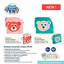 Іграшка-книжечка м'яка розвиваюча BEARS - сіра Canpol babies 68/075_grey, фото 3