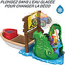 Автотрек Хот Вілс Полювання крокодила Hot Wheels Swamp Chomp HGV14, фото 4