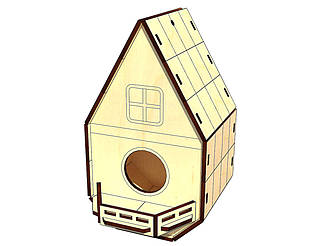 Дерев’яний конструктор Годівничка  для Птахів 25 деталей