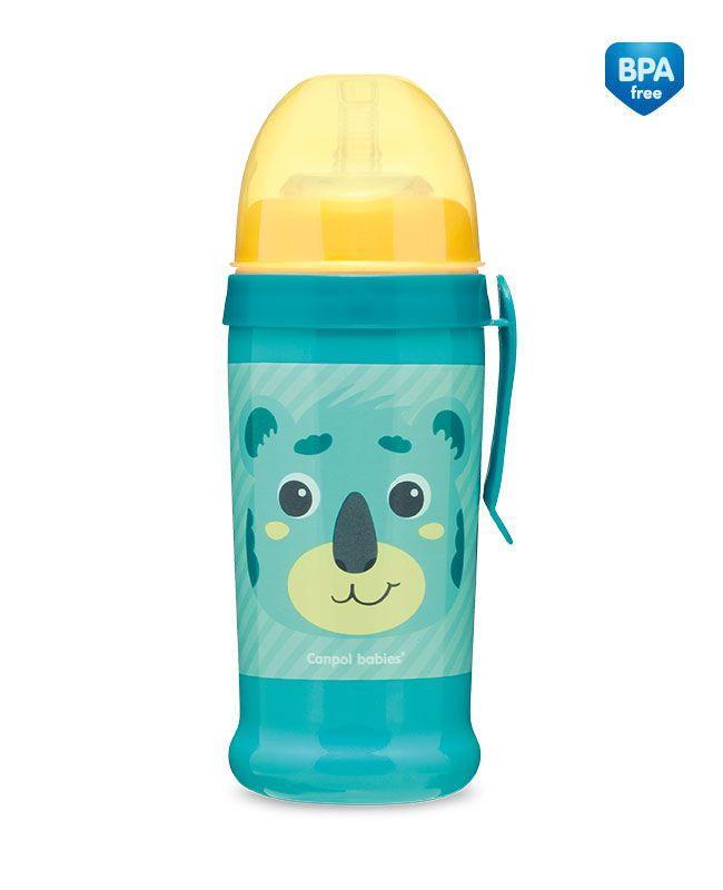 Бідончик з силіконовою насадкою Hello Little коала (бірюзовий)   Canpol babies