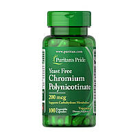 Chromium Polynicotinate 200 mcg Yeast Free - 100 veg caps