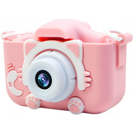 Дитячий цифровий фотоапарат Smart kids Kitty Котик фотокамера з 2" екраном із вбудованими іграми, фото 1