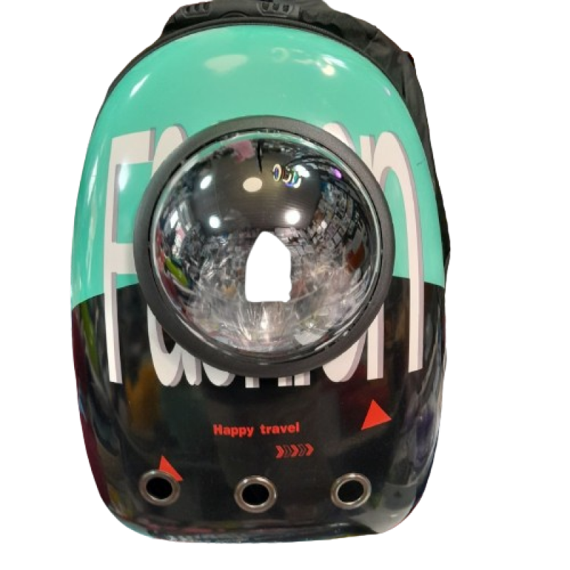 Космічний рюкзак для перенесення хатніх тварин CosmoPet з ілюмінатором.Чорний лимон Fashion