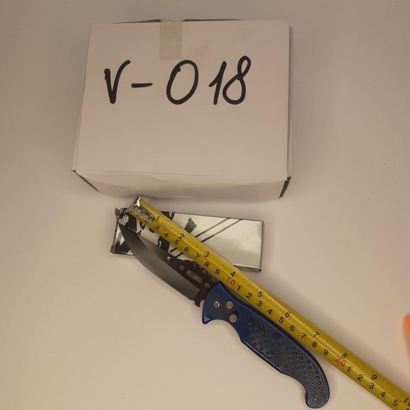 Кишеньковий ніж із блакитною ручною 21 см