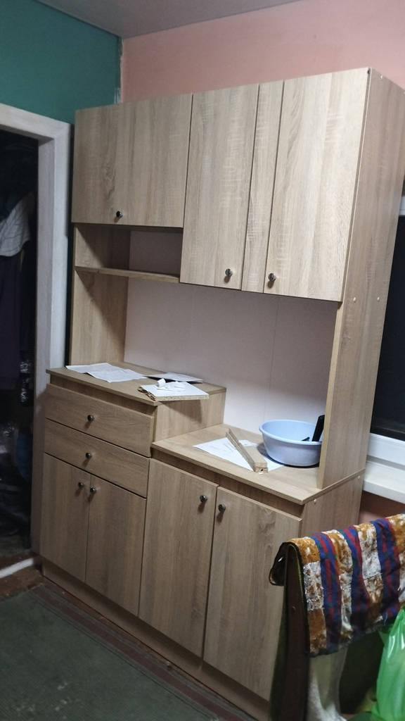 Кухонний сервант гарнітур смарт кухня кухонна стінка кухонні гарнітури модульна міні кухня Лайт-1 для маленької кухні - фото покупців 1