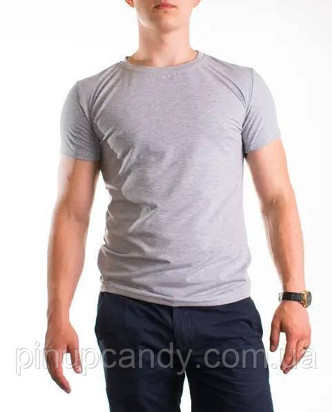 Футболка чоловіча з бавовни Bono 950119 сіра (розміри 46-56), фото 1