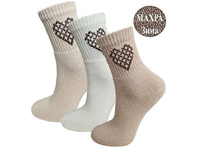 Шкарпетки 323 WS махрові широка гумка серце р.36-40 12пар ТМ Житомир FG