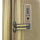 Валіза пластикова AIRTEX 245 середня 67 см шампань, фото 7