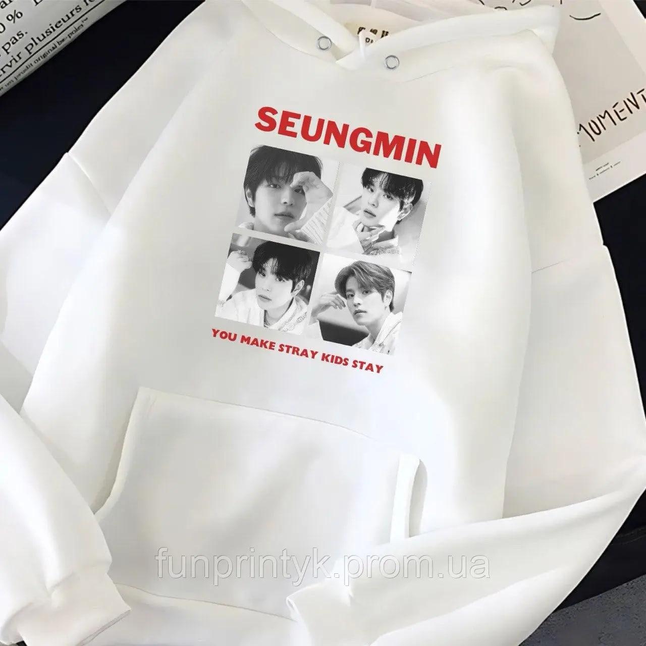 Трендове жіноче худі з принтом "Stray Kids, SEUNGMIN"