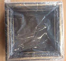 Вентиляційна решітка для камина "стара бронза" (Польща, р-р 17*17)