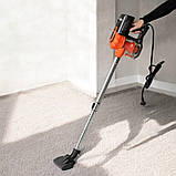 Ручний компактний пилосос Crownberg 2500 Вт пилосос 35 тисяч об/хв з низьким рівнем шуму та з турбощіткою, фото 2