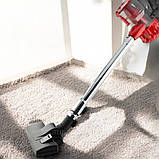 Ручний компактний пилосос Crownberg 2500 Вт пилосос 35 тисяч об/хв з низьким рівнем шуму та з турбощіткою, фото 3