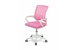 Крісло комп'ютерне офісне з низькою спинкою Матрикс рожеве ТМ Мікс Мебель