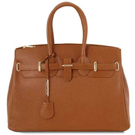 TL Bag Шкіряна сумка жіноча Tuscany TL141529 (Коньяк), фото 1
