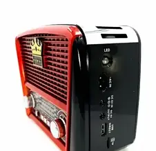 Портативний радіоприймач GOLON RX-455S Solar USB, ФМ-приймач із флешкою, Радіо переносне YU227, фото 3