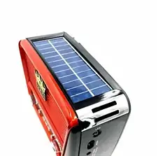 Портативний радіоприймач GOLON RX-455S Solar USB, ФМ-приймач із флешкою, Радіо переносне YU227, фото 4