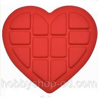 Серце пазл Розмір комірки в середньому 5,5х7 см, фото 1