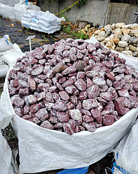 Камінь Червоний Руж Роял уп.25 кг пр-во Італія фр.10-20 мм