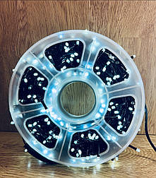 Гірлянда нитка на бабіні 500led 50м Провід чорний