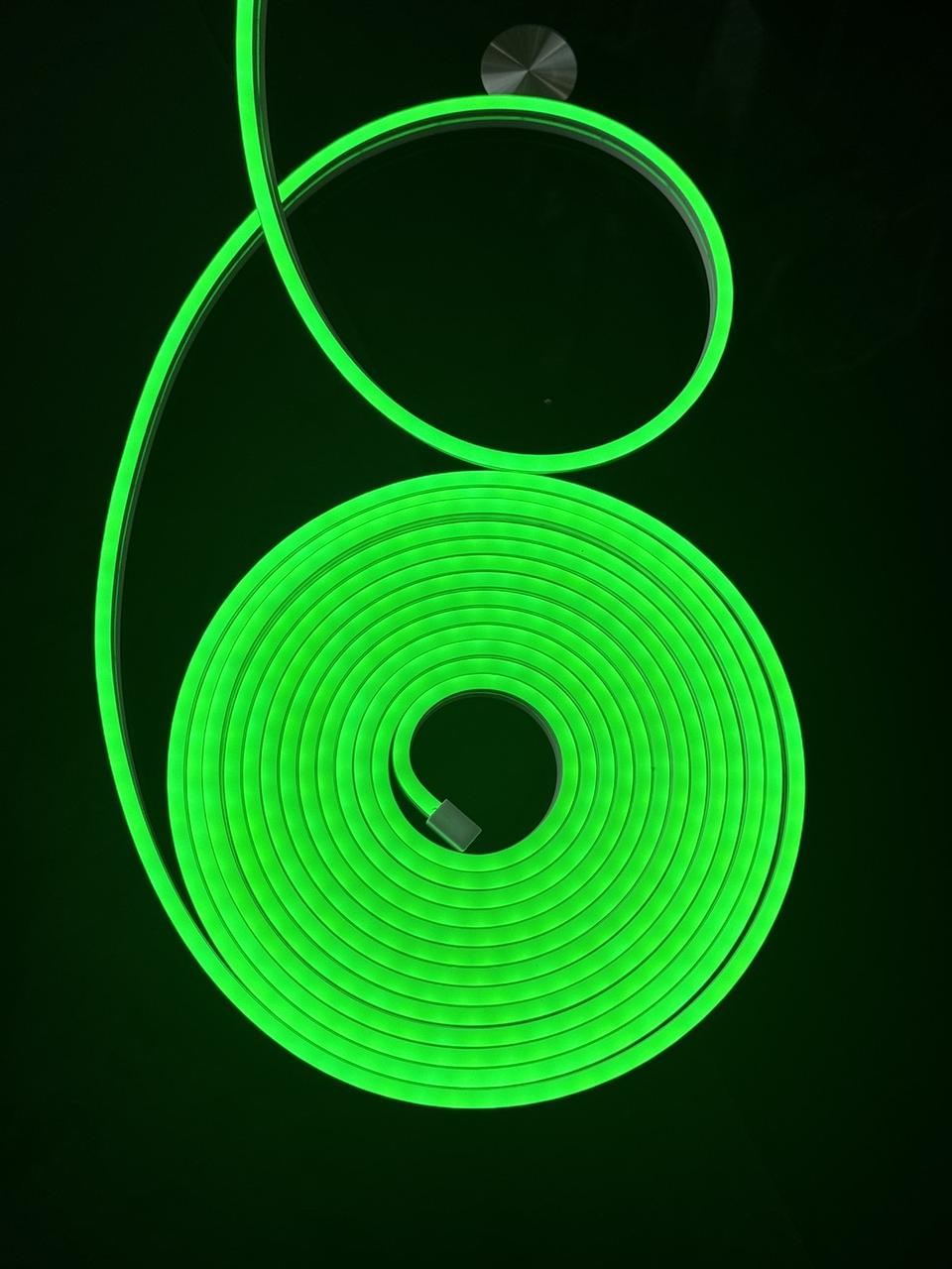 Неонова стрічка Зелена 5 метрів 220v, фото 1