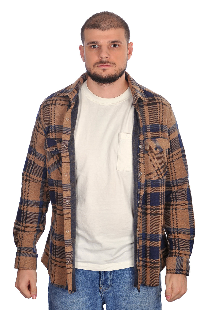 Сорочка чоловіча Le Gutti 24-544-11 14 multi color