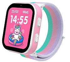 Смарт-годинник дитячий Gelius GP-PK008 (Rainbow) з GPS/4G White