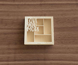 Коробки з дерева фанери для солодощів, сухофруктів круглі 14 лютого 8 березня